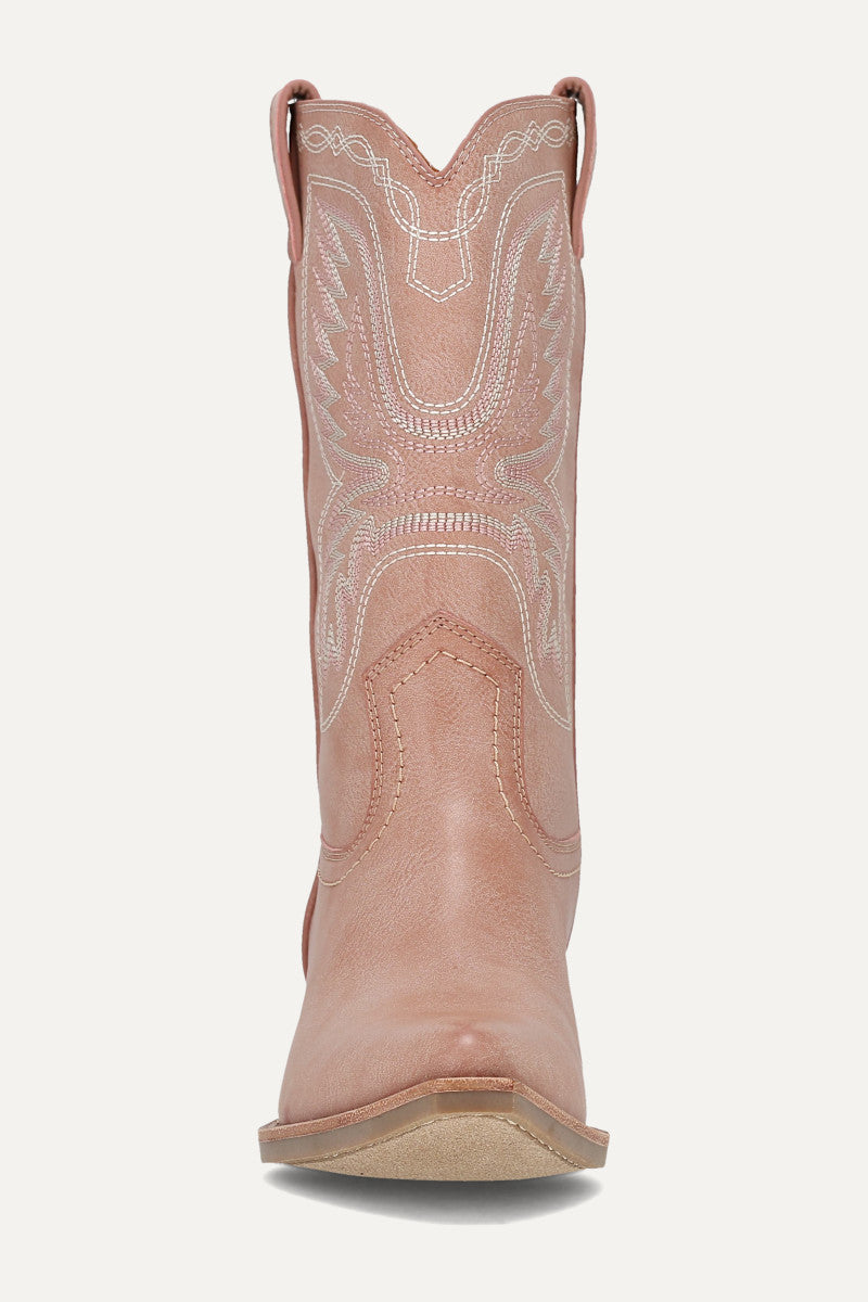 Irlene Short Deco Stitch - Dusty Pink - Front