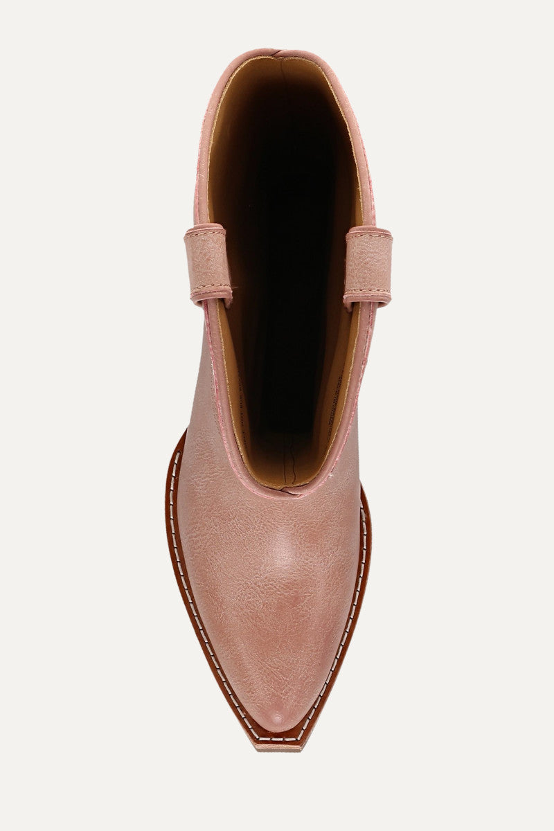 Irlene Tall Deco Stitch - Dusty Pink - Top Down