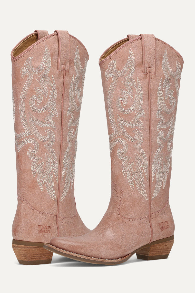 Irlene Tall Deco Stitch - Dusty Pink - Pair