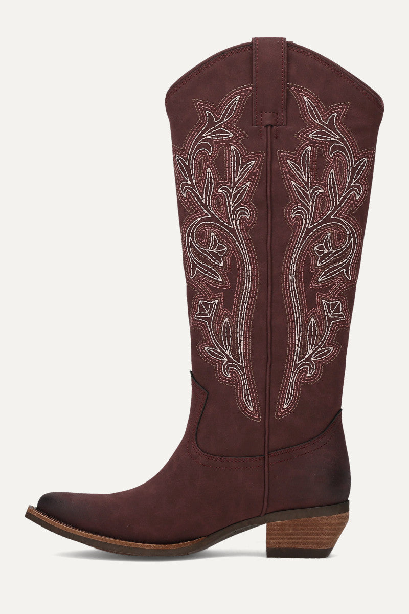 Irlene Tall Deco Stitch - Mulberry - Inside