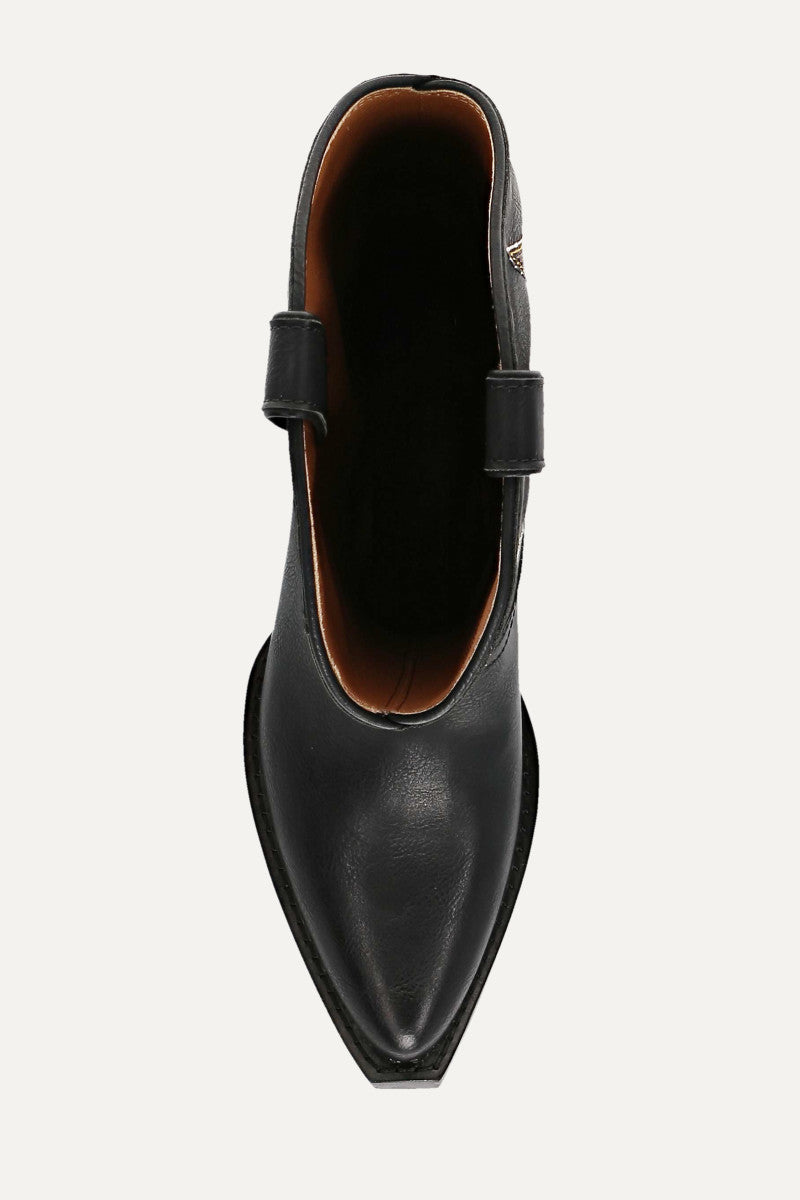 Irlene Tall Deco Stitch - Black - Top Down