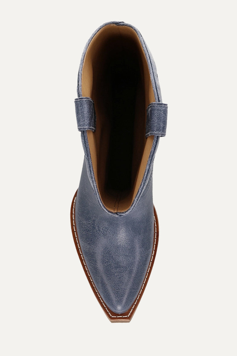 Irlene Tall Deco Stitch - Denim Blue - Top Down