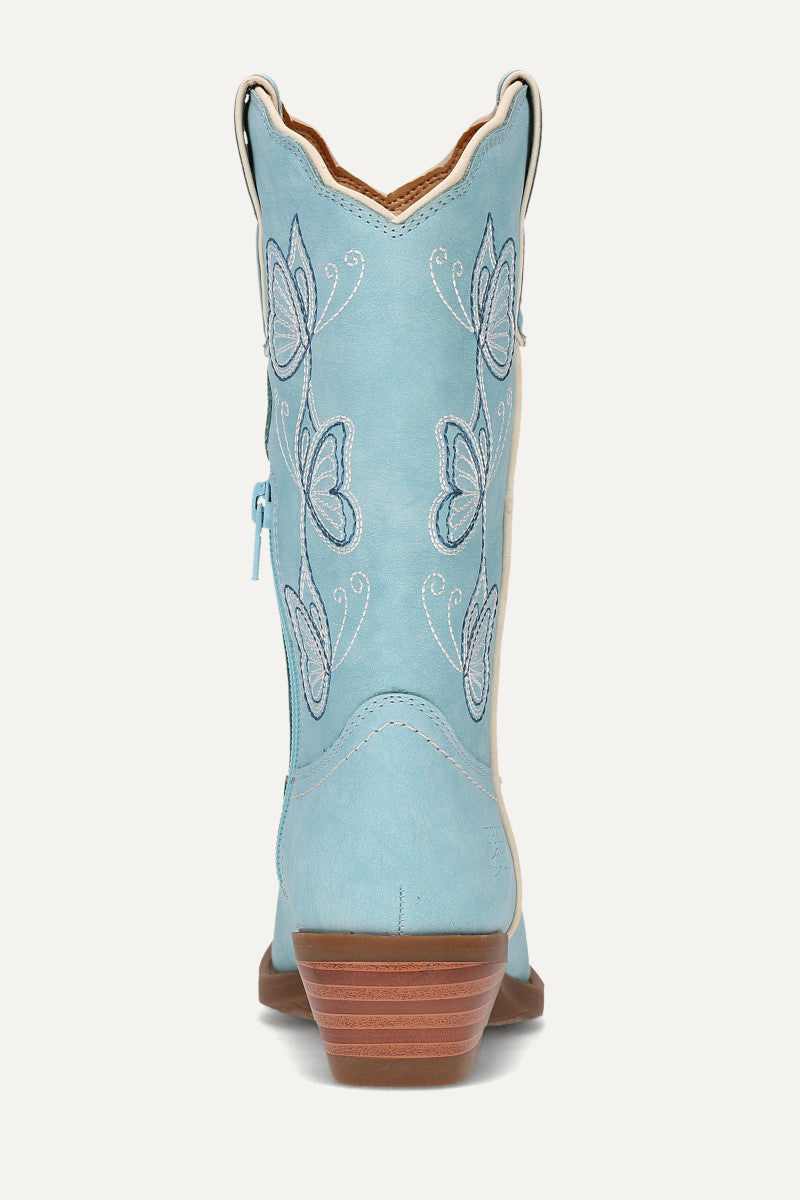 Iyla Butterfly Girls - Sky Blue - Back