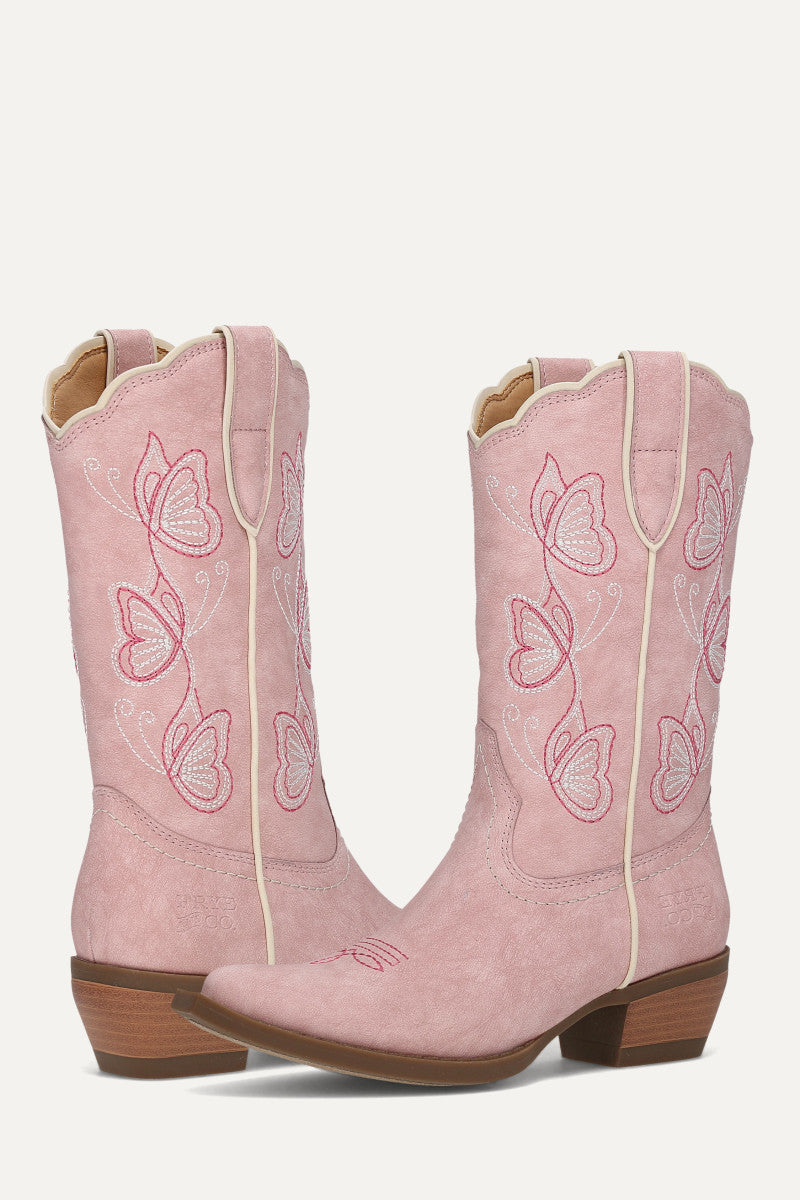 Iyla Butterfly Girls - Light Rose - Pair