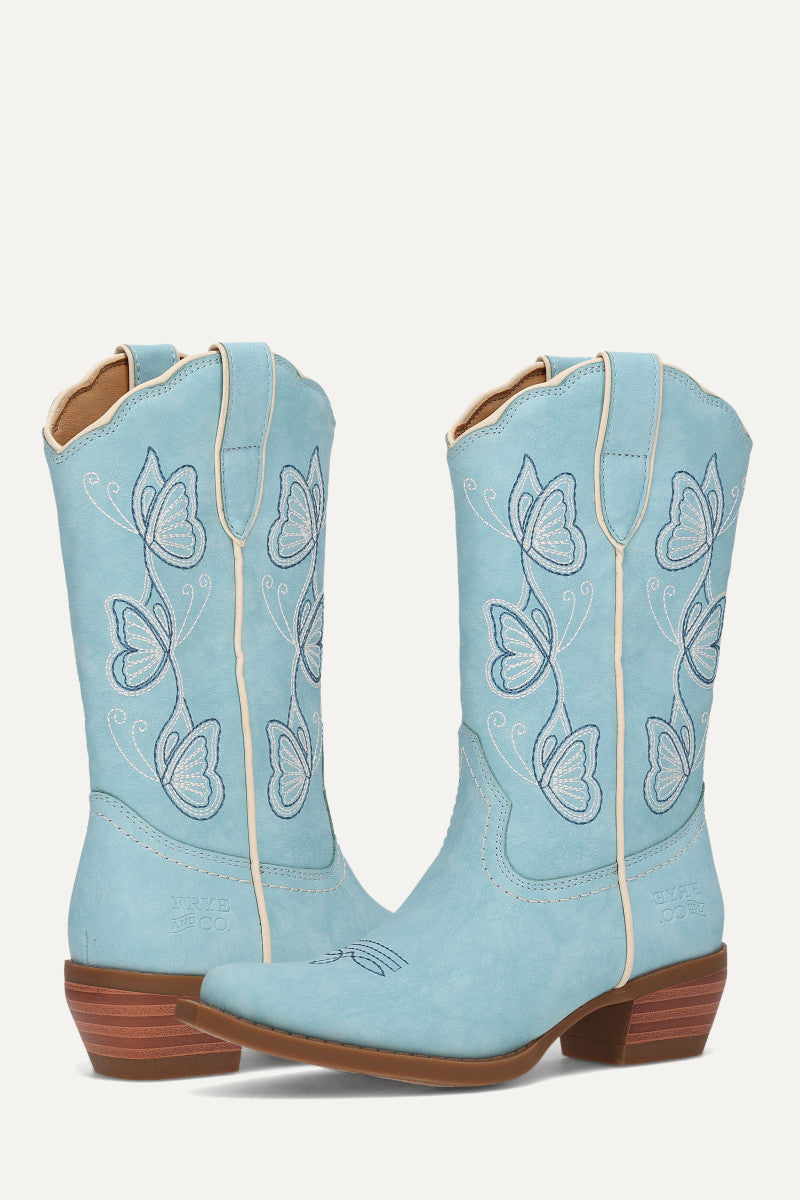 Iyla Butterfly Girls - Sky Blue - Pair