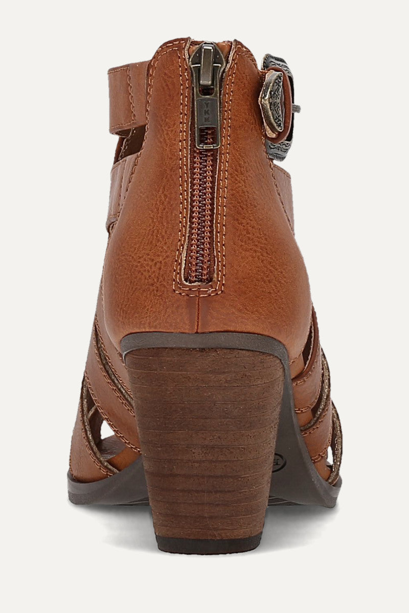 Jolene Stud - Cognac - Back