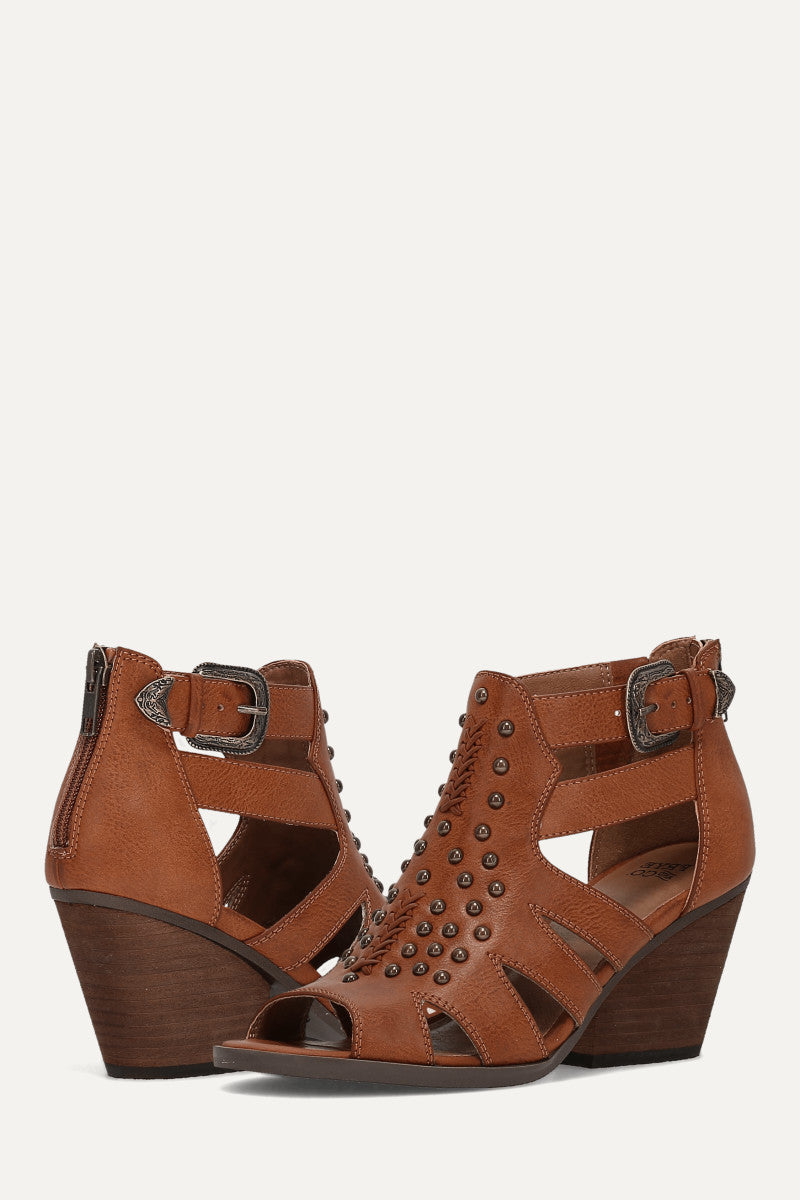 Jolene Stud - Cognac - Pair