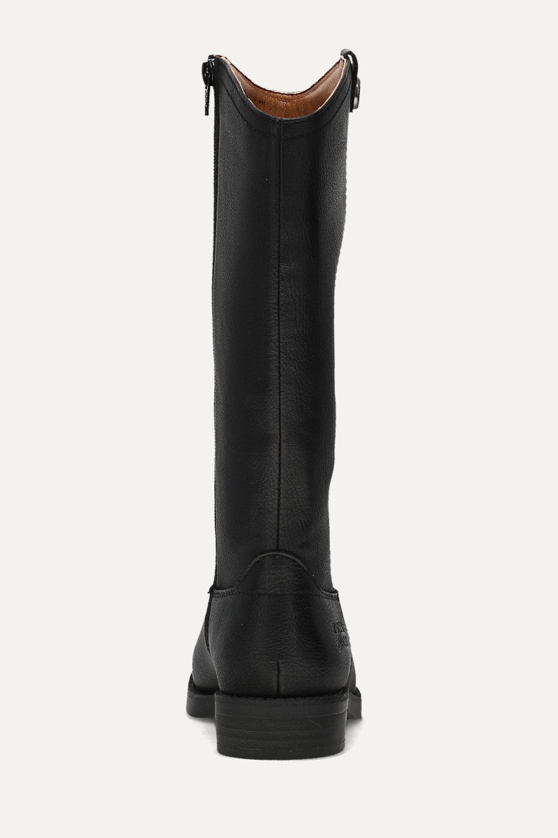 Kellie Button Riding Youth - Black - Back