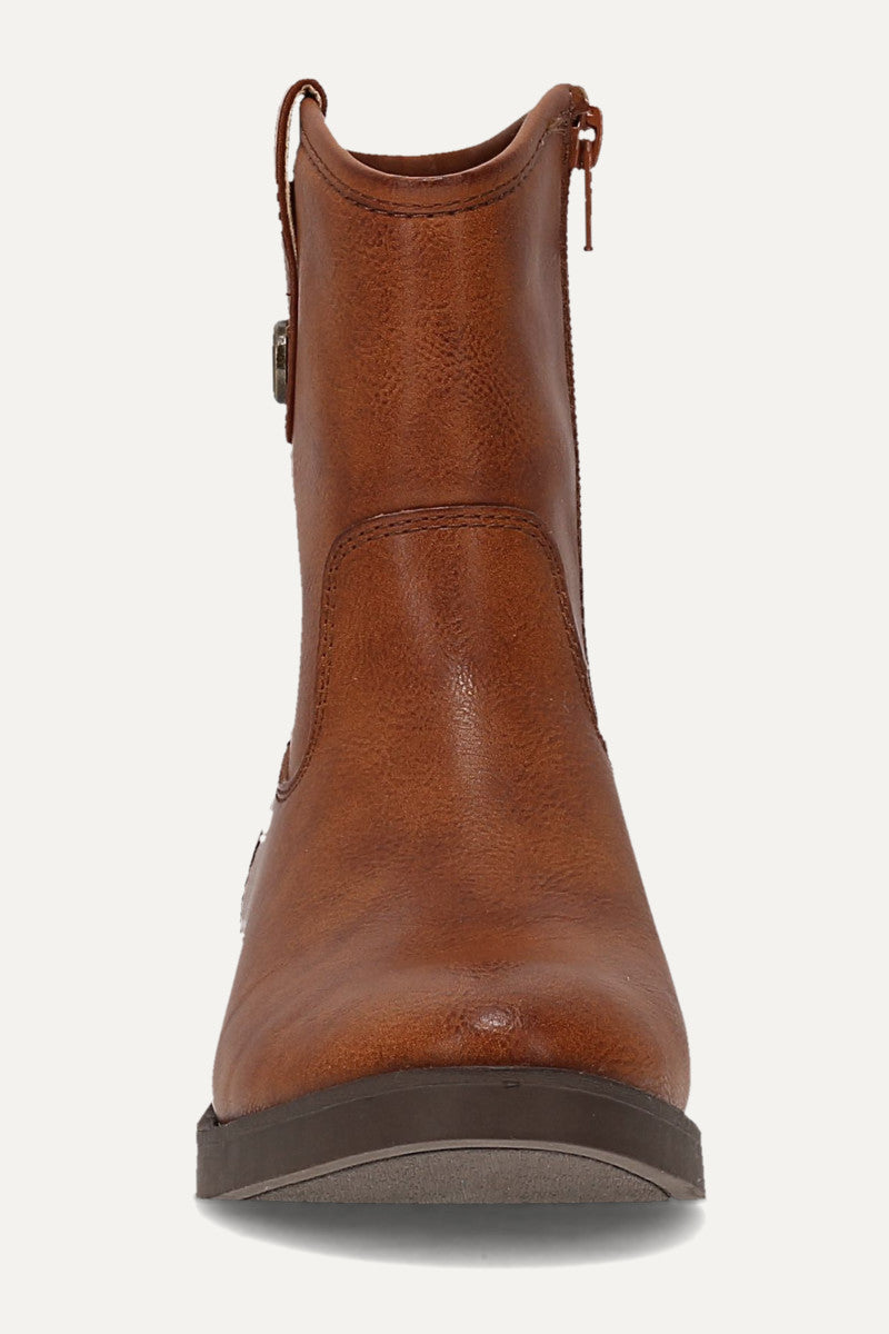 Kellie Button Short Youth - Cognac - Front