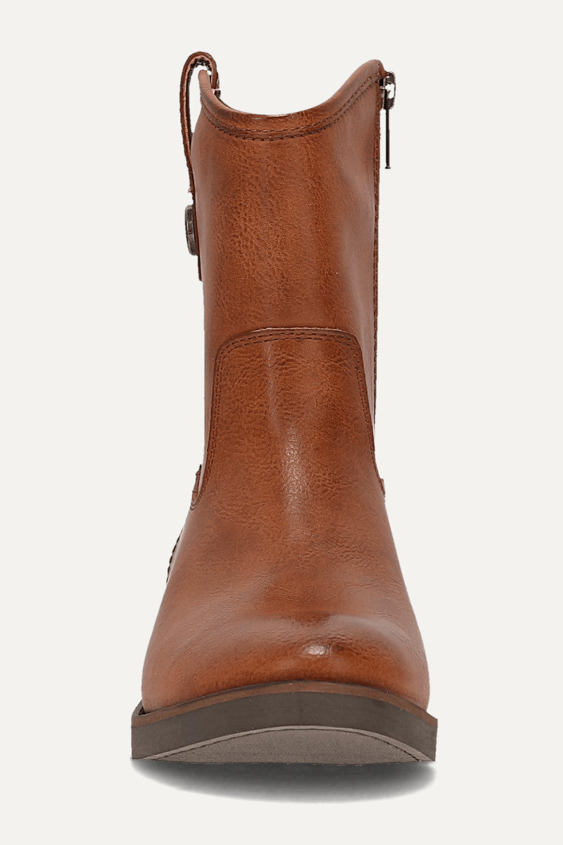 Kellie Button Short - Cognac - Front