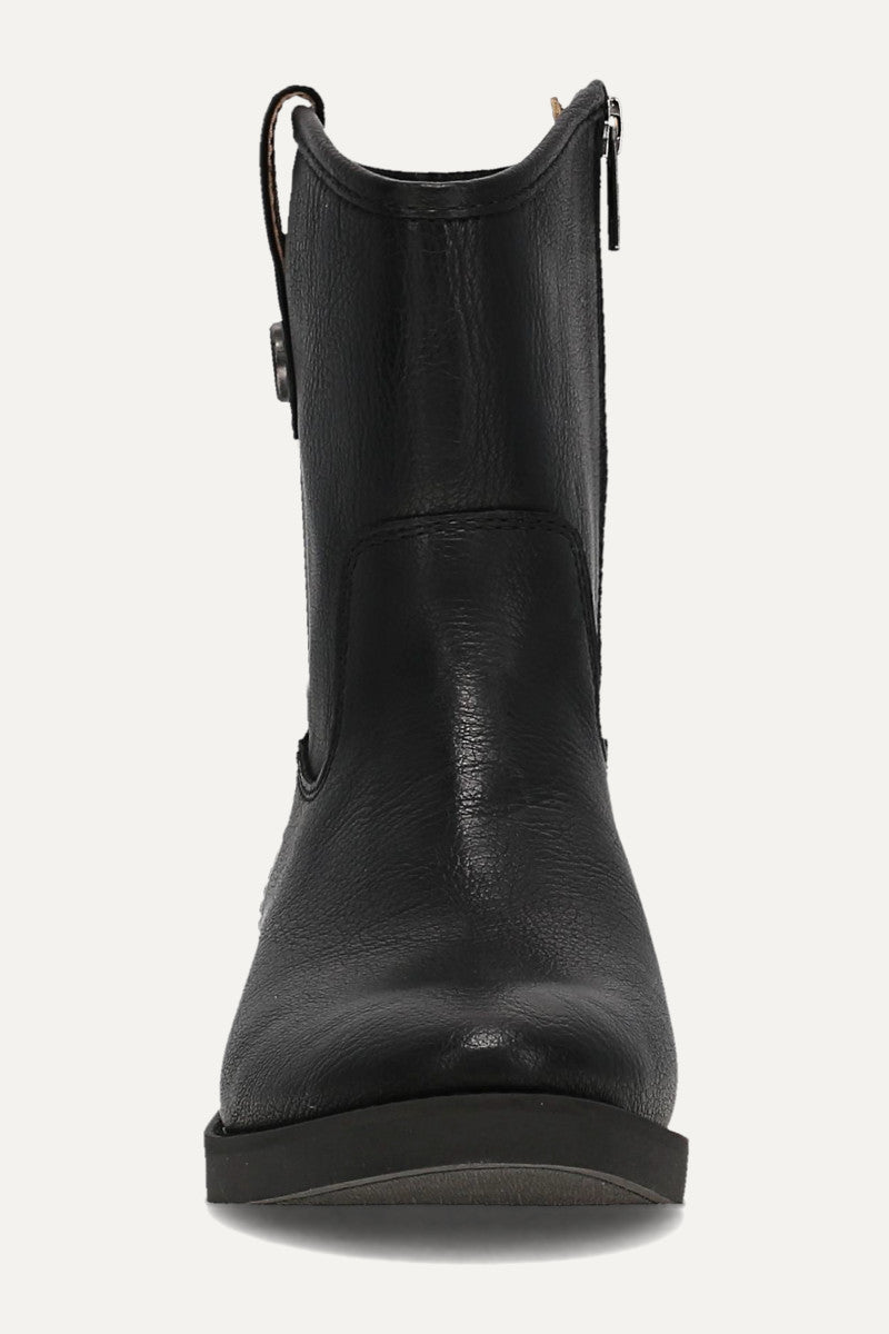 Kellie Button Short - Black - Front