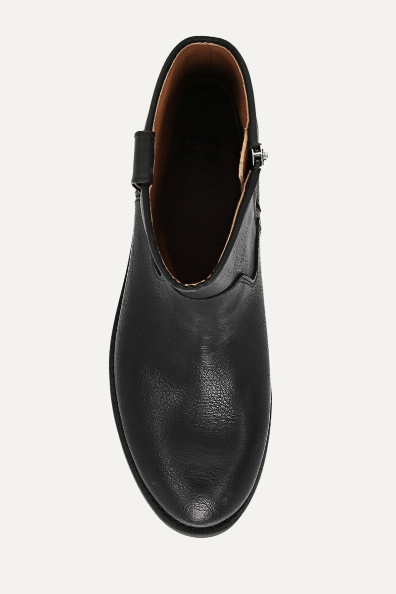 Kellie Button Short - Black - Top Down