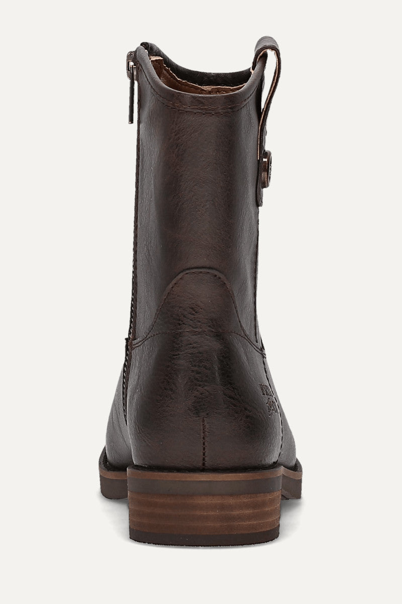 Kellie Button Short - Dark Brown - Back