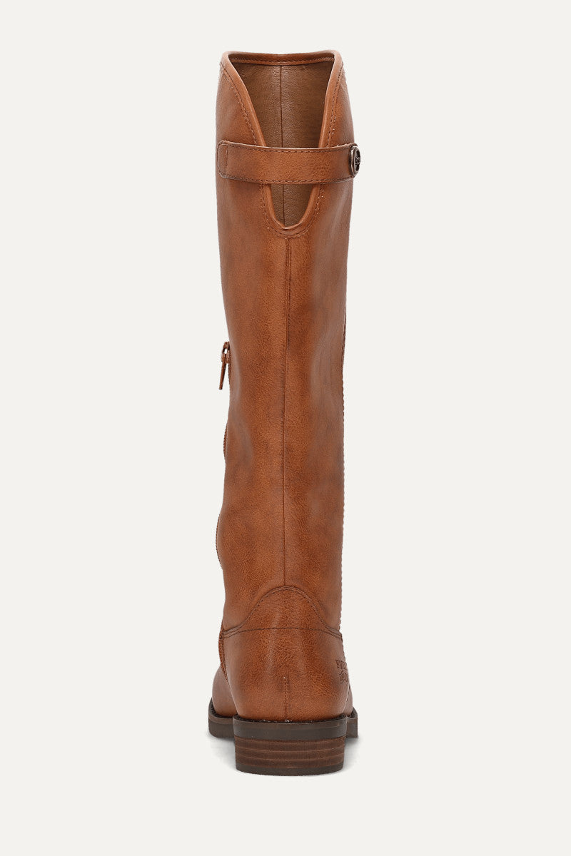 Kellie Button Tall - Cognac - Back