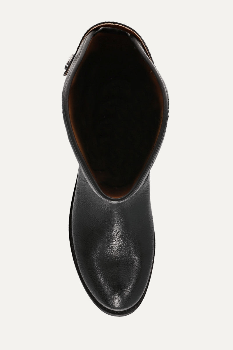 Kellie Button Tall - Black - Top Down