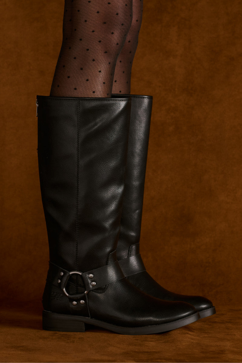 Women's Black Kellie Harness Boots Frye Co