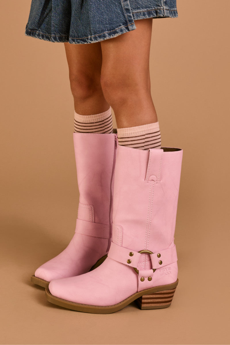 Lorrie Harness 12 Youth - Pink - Outside