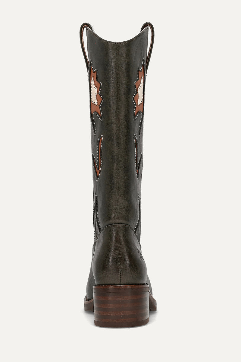 Miranda 10 Flower - Evergreen - Back