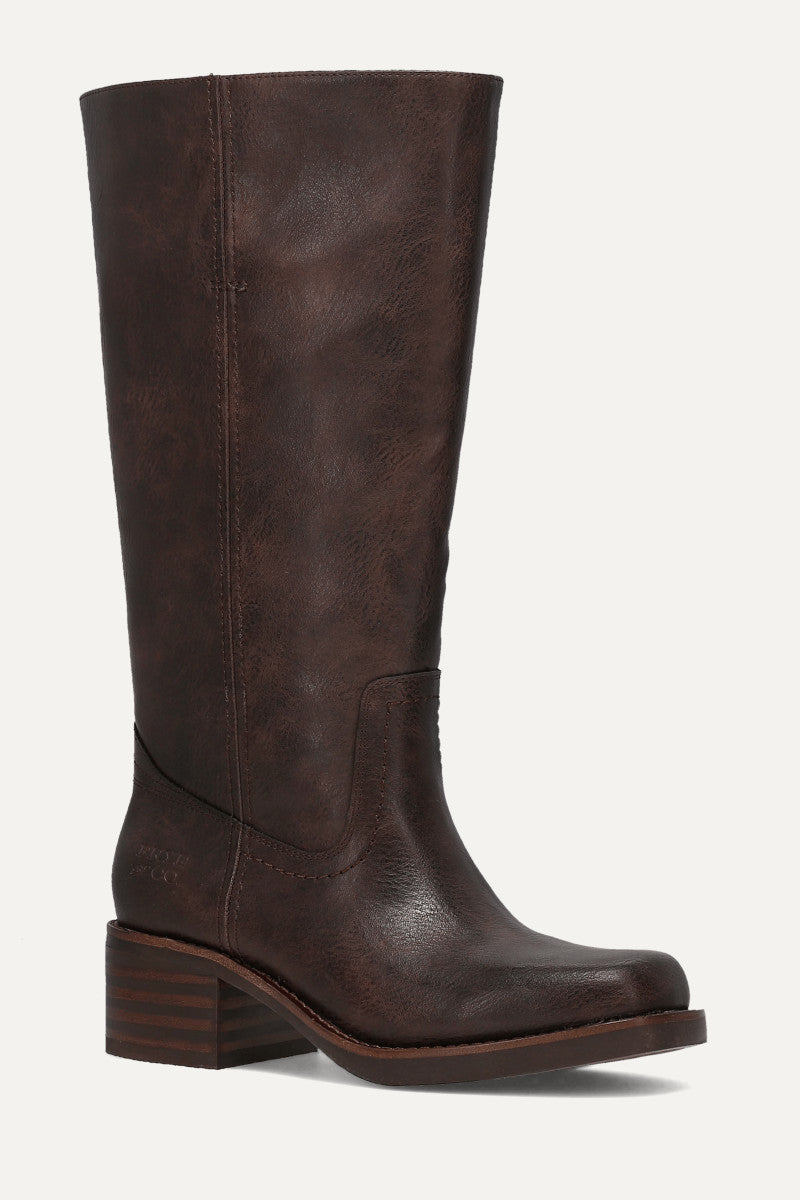 25cm相当 FRYE ダークブラウン ロングブーツ P4616 Women's Dark Brown Miranda 14 Wide Calf Boots | Frye & Co