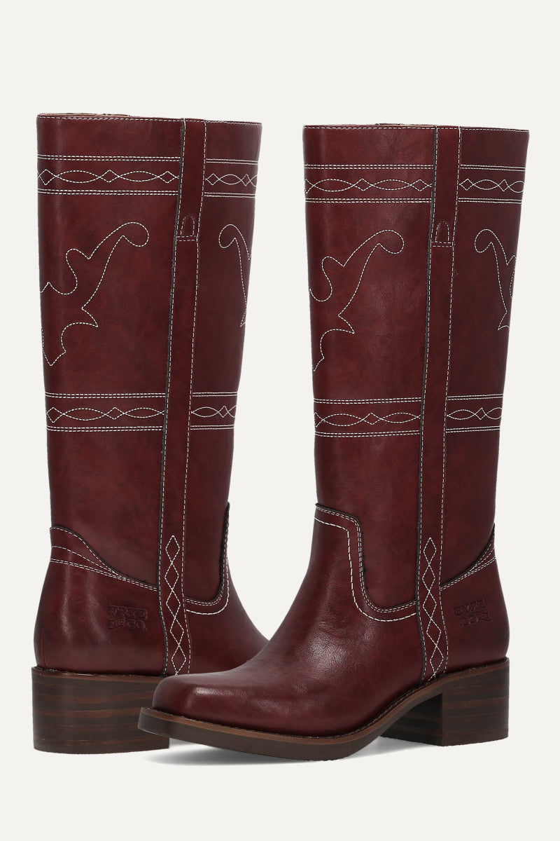 Miranda Bridle Stitch - Maroon - Pair