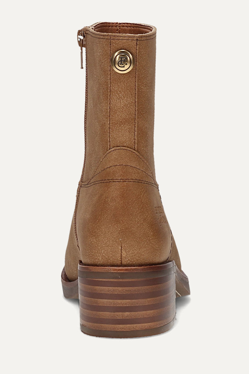 Miranda Low Zip - Light Brown - Back
