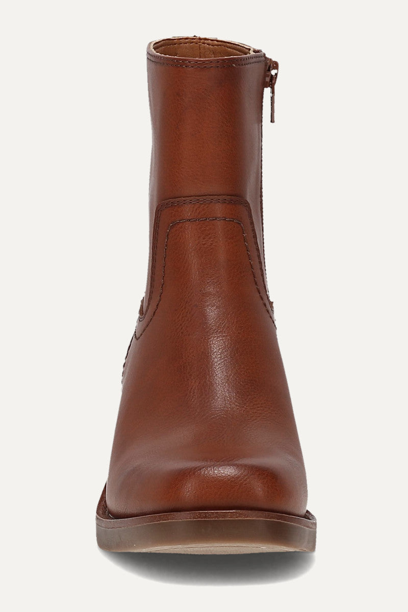 Miranda Low Zip - Whiskey - Front