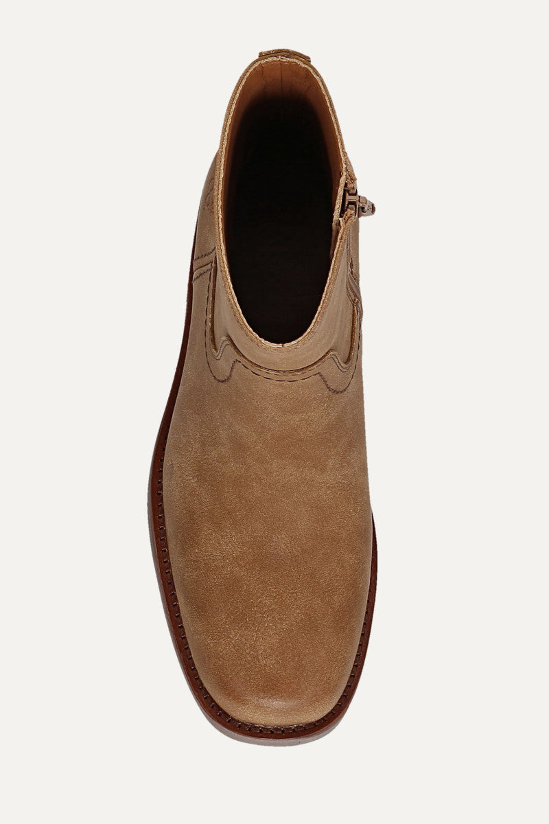 Miranda Low Zip - Light Brown - Top Down
