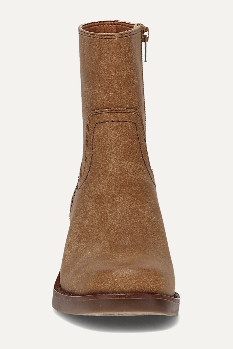 Miranda Low Zip - Light Brown - Front