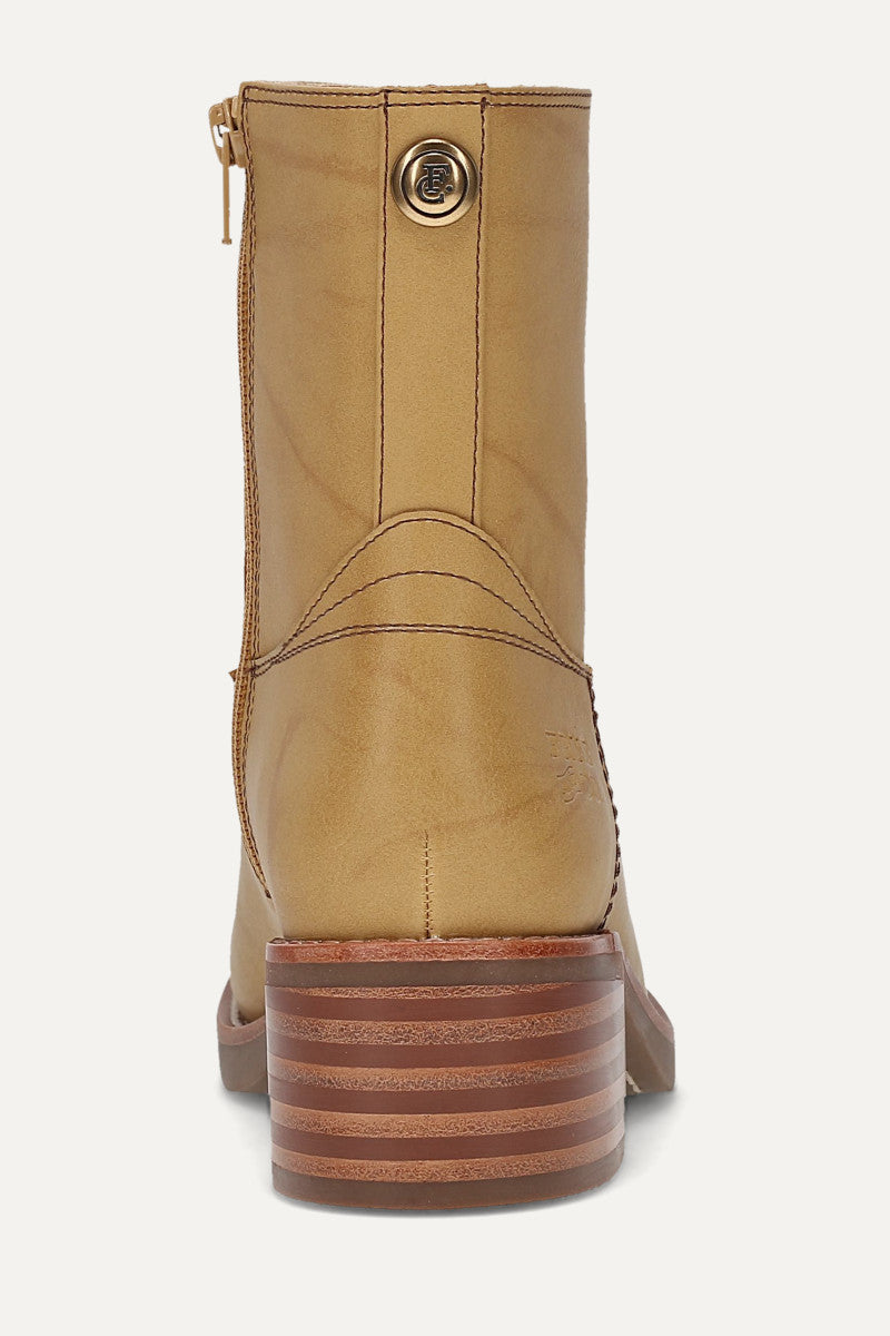 Miranda Low Zip - Banana - Back