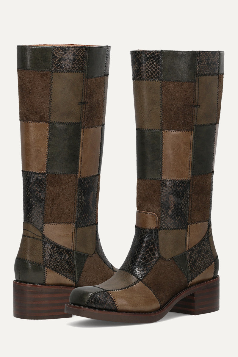Miranda Patchwork - Evergreen Patchwork - Pair