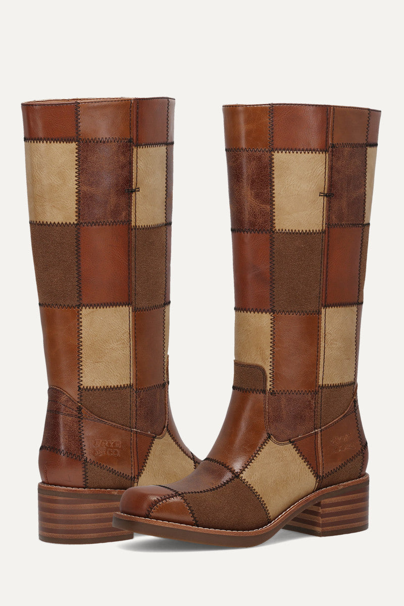 Miranda Patchwork - Whiskey Tonal Patchwork - Pair