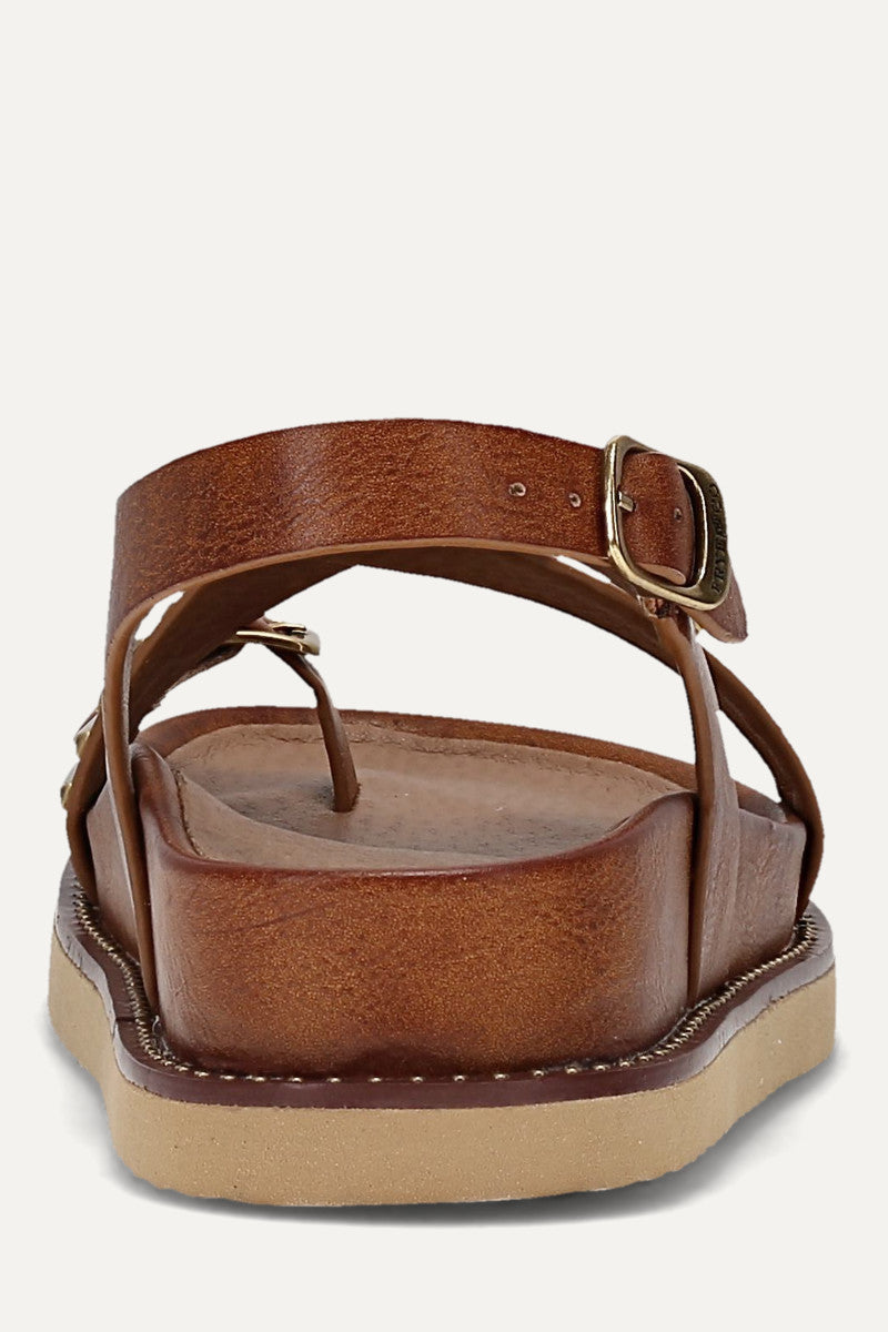 Ramblyn Cross Strap - Caramel - Back