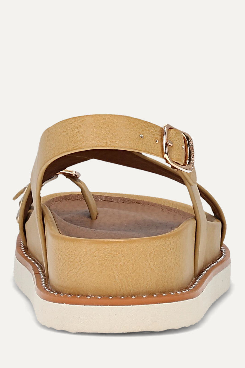 Ramblyn Cross Strap - Light Flax - Back