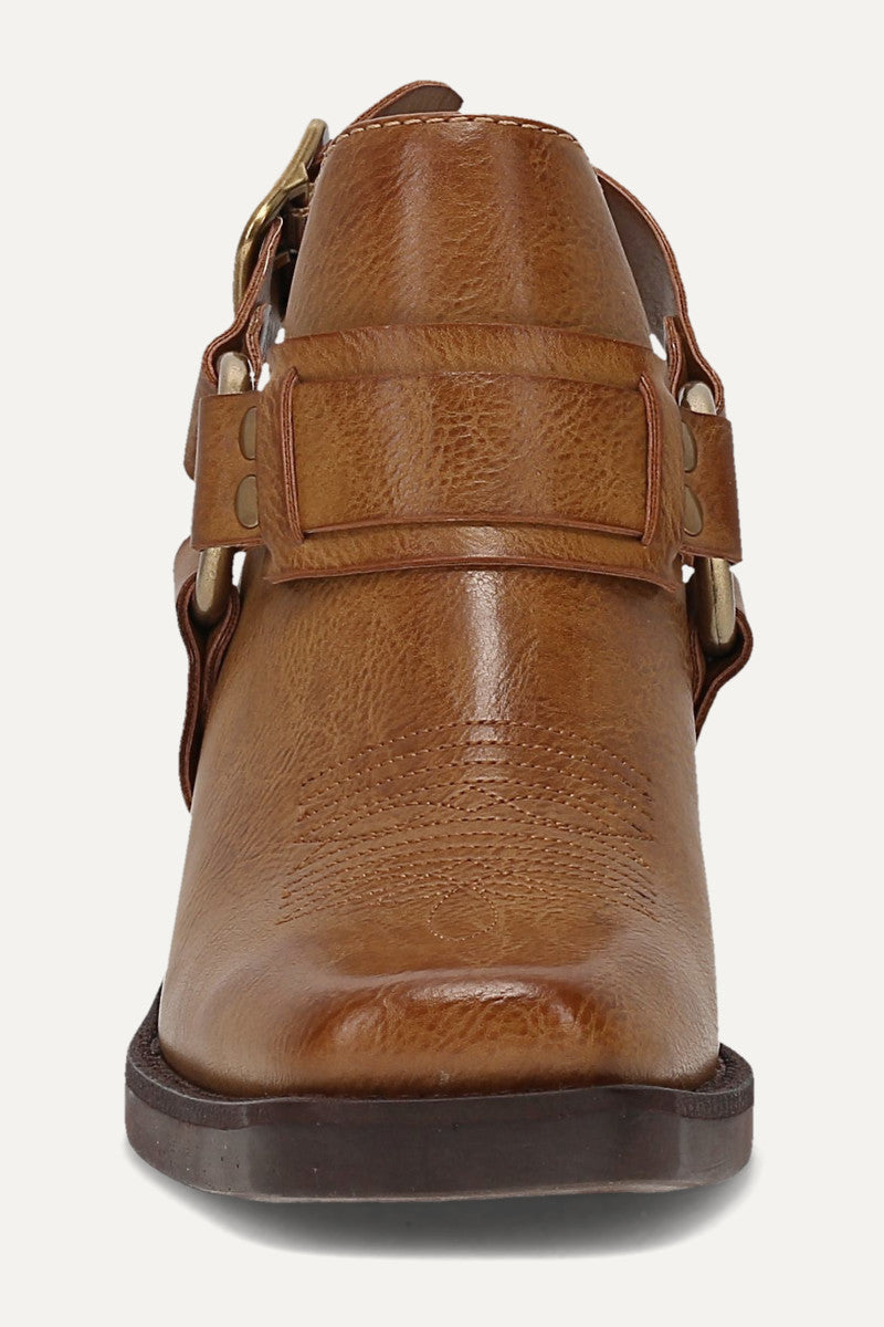 Tessy Harness Mule - Light Tan - Front