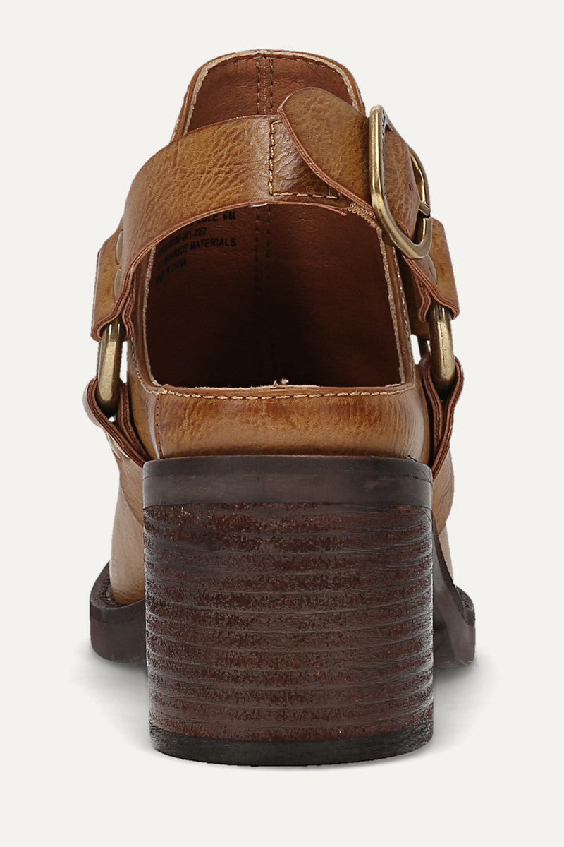 Tessy Harness Mule - Light Tan - Back