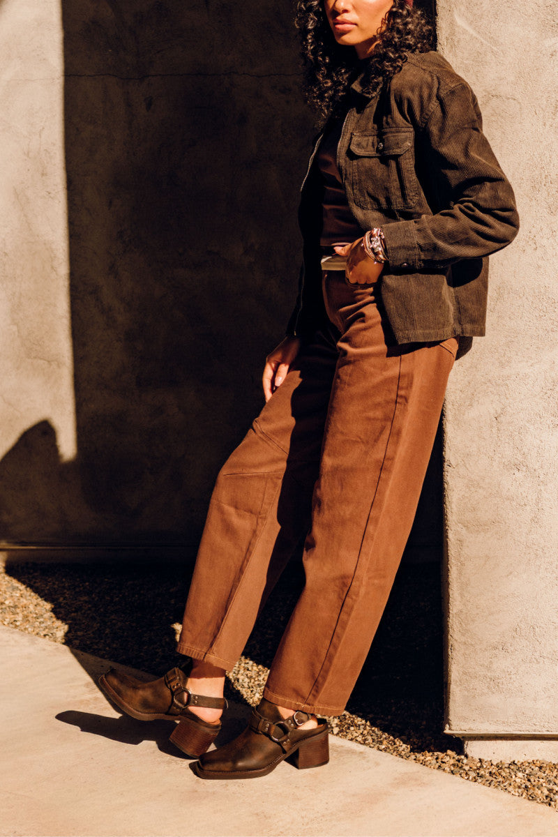 Tessy Harness Mule - Whiskey - Front