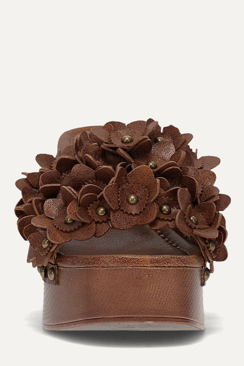 Wylie Flower Slide - Auburn - Front
