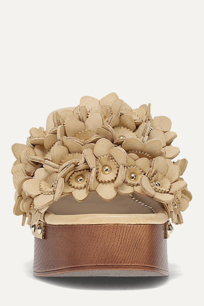 Wylie Flower Slide - Butter - Front