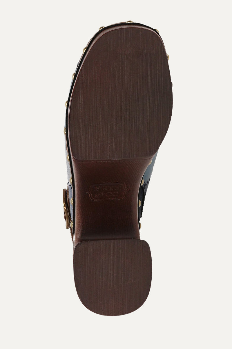 Wylie Patchwork Clog - Denim - Sole