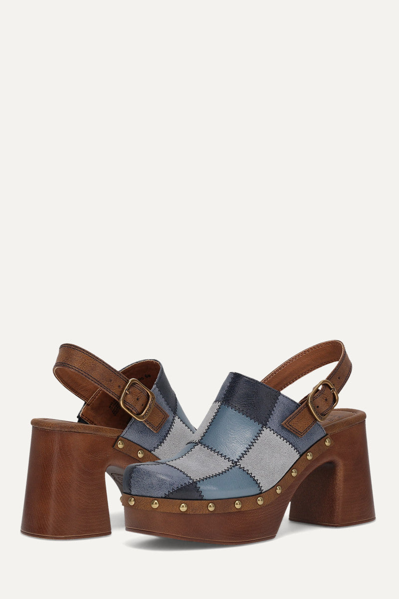 Wylie Patchwork Clog - Denim - Pair