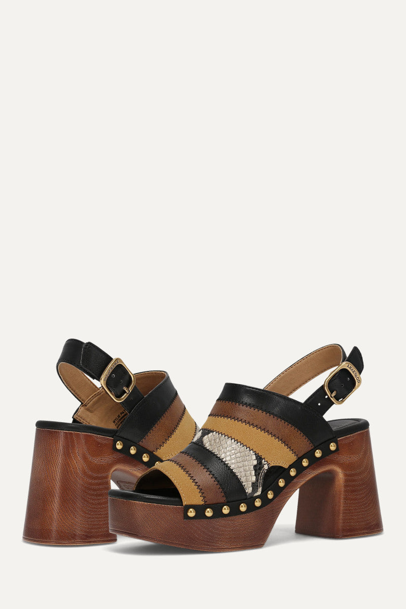 Wylie Patchwork - Black Multi - Pair