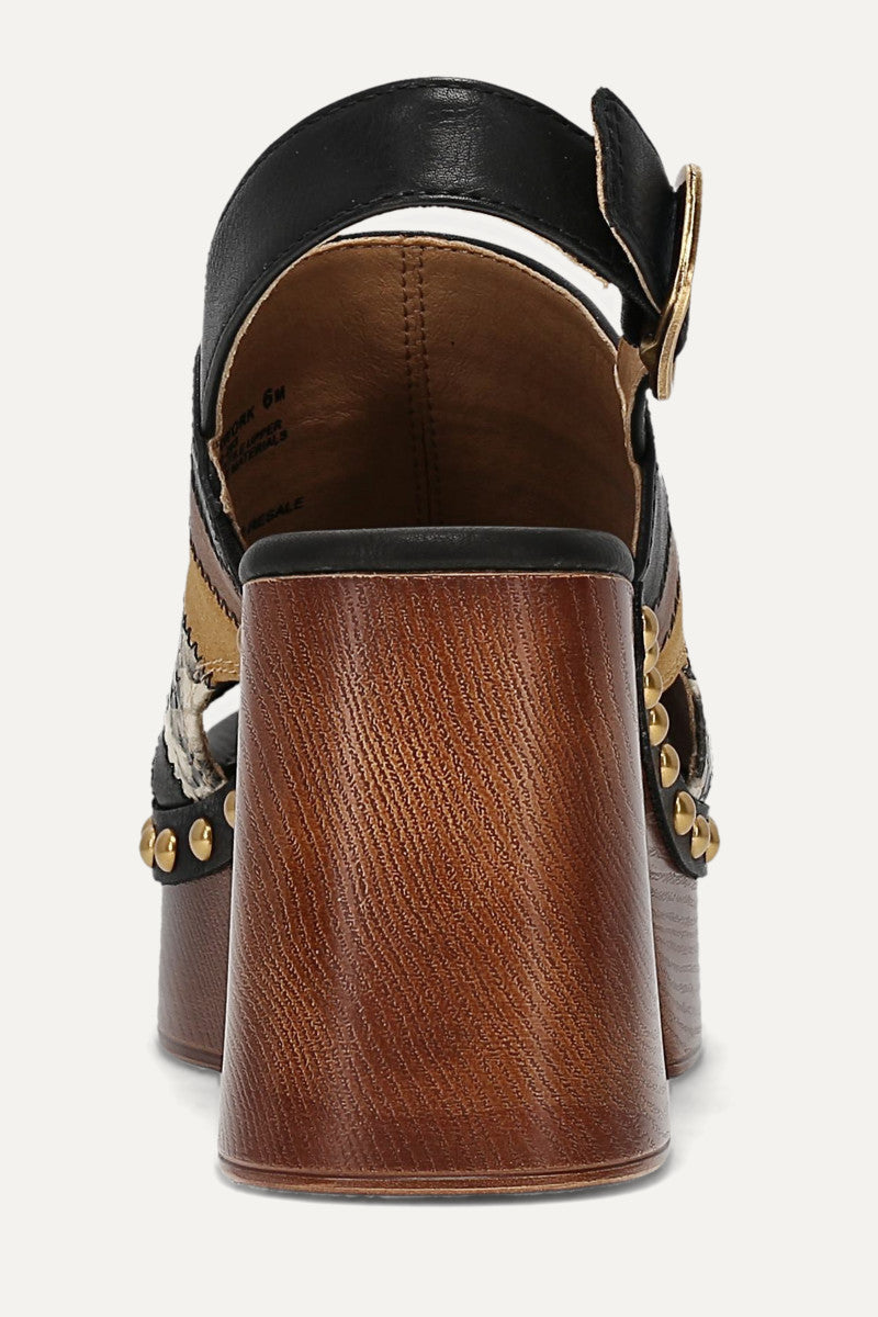 Wylie Patchwork - Black Multi - Back