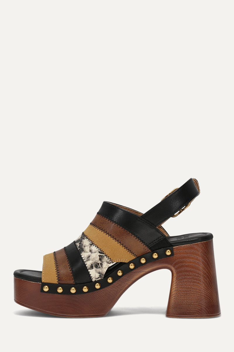 Wylie Patchwork - Black Multi - Inside