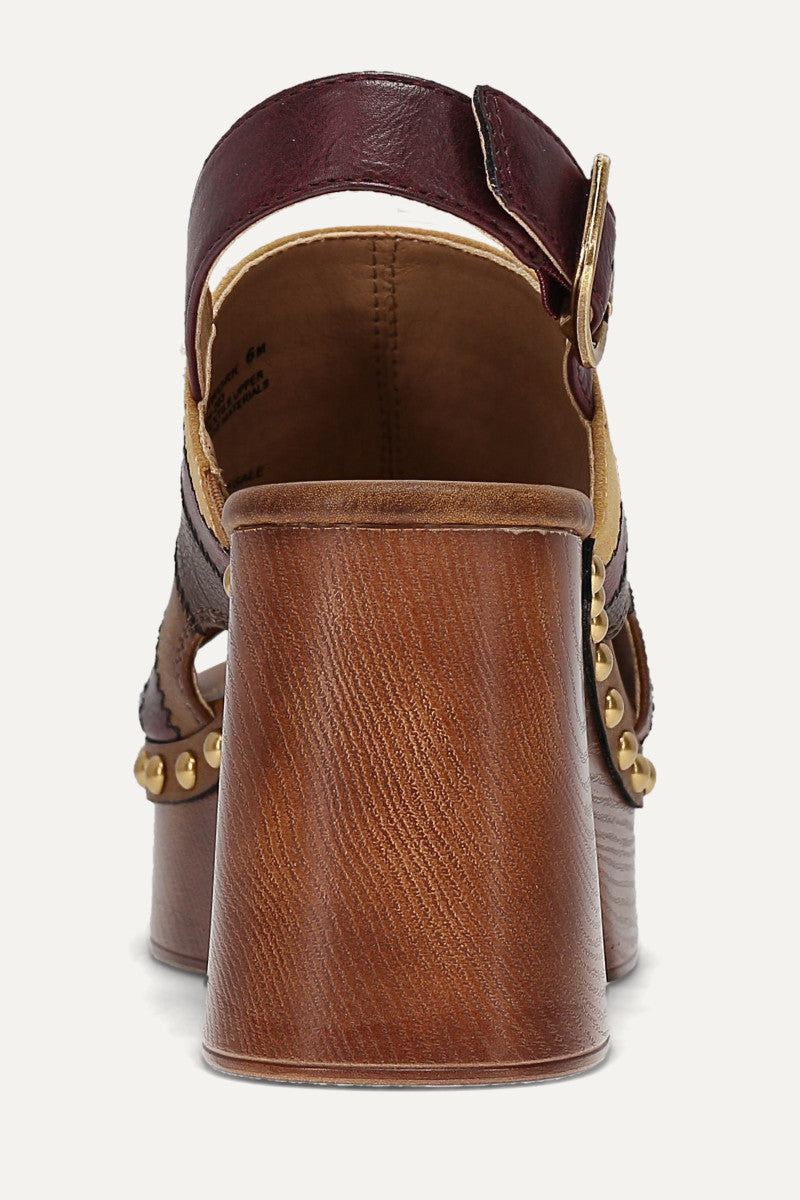 Wylie Patchwork - Maroon Multi - Back