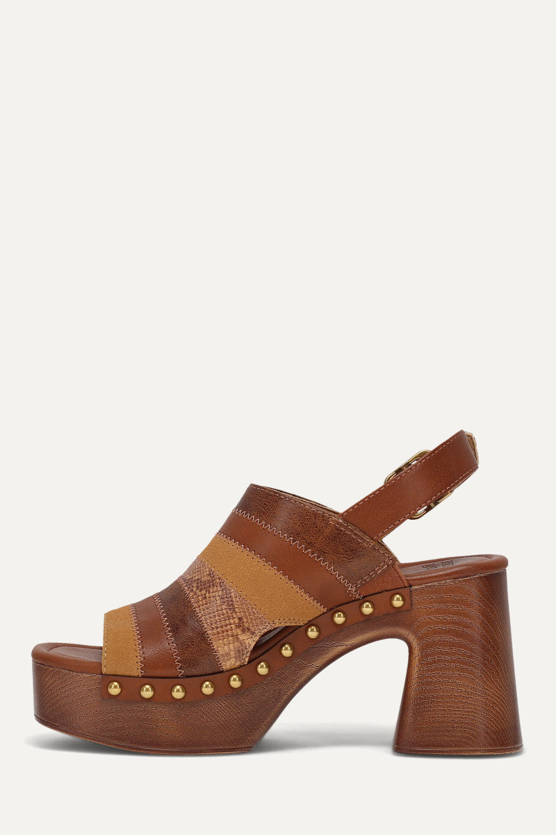 Wylie Patchwork - Mixed Cognac - Inside