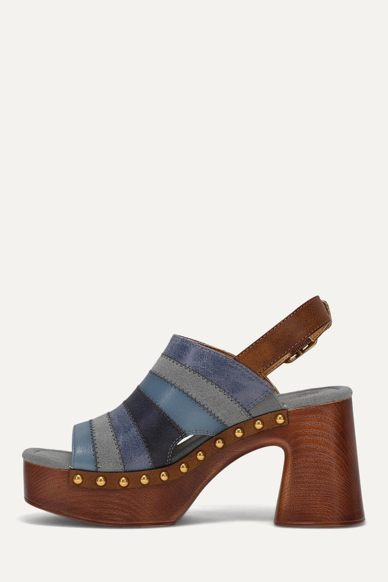 Wylie Patchwork - Blue Multi - Inside