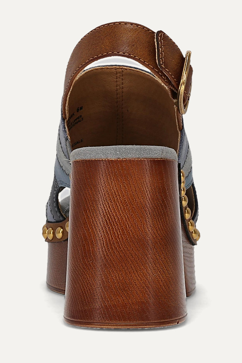 Wylie Patchwork - Blue Multi - Back